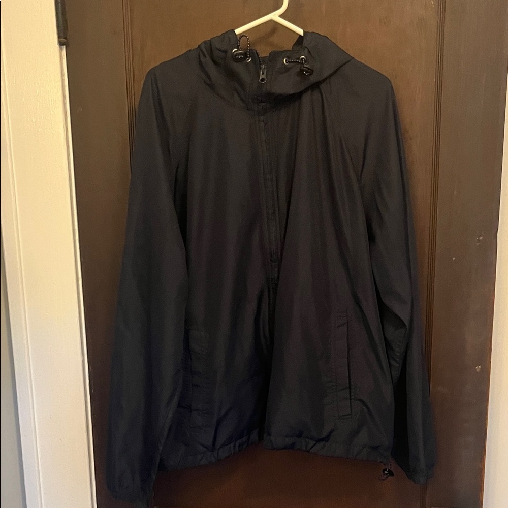 Men's Navy Hooded Jacket